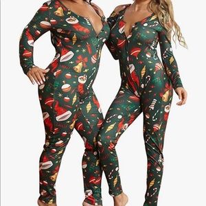 Brand New Sexy Christmas Jumpsuit Size Medium